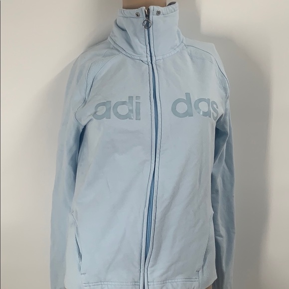 adidas Jackets & Blazers - Adidas vintage Y2K zip up blue jacket